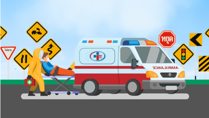 Vehicle Accident Emergency: Call an ambulance 24 hours a day. 