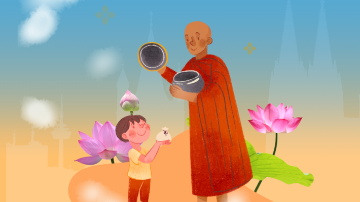 Almsgiving with Care How to Offer Food for Monks Good Health