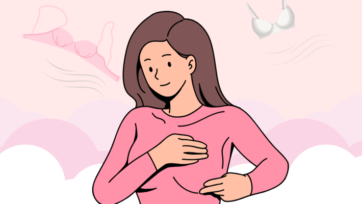 True or false? Not wearing a bra causes sagging breasts