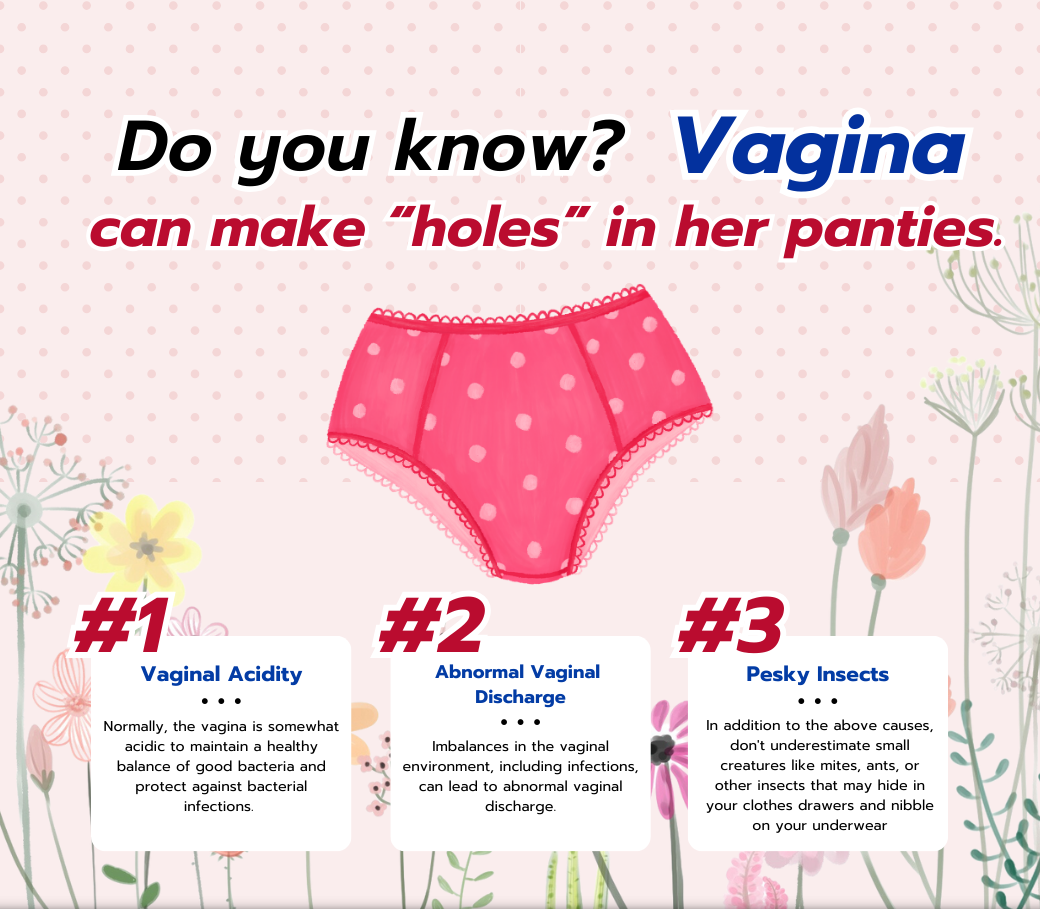 Do you know? Vagina can make holes in her panties
